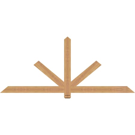 Ekena Millwork Kennewick Timber Gable Bracket, Western Red Cedar, 72"W x 30"H x 1 1/2"D x 3 1/2"F, 10/12 Pitch GBW072X30X0204KEN00SWR